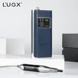 Lugx OEM/ODM New Model Microfiber Leather Rechargeable Portable 35000 Rpm Coreless Nail Drill