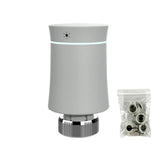 ZigBee 3.0 TRV Thermostat Tuya Radiator Actuator Vae Smart Programmable Temperature Controller for Alexa Google Voice Control