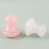 Rose Quartz Jade Stone Massager Paddestoel Vorm Facial Eye Care Afslanken Tool Acupunctuur Massage Schraper Gua Sha Spa Therapie