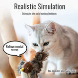 Guiwei teaser stick sound simulation cat toys teething parrot hedgehog mouse bird
