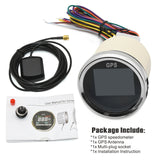 Digital Mini 52mm Speedometer Gauge + GPS Antenna Speed Sensor Motorcycle Boat Odometer Meter ATV UTV Marine 12V/24V