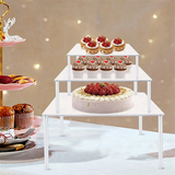 Acrylic Cupcake Stand, 3 Pcs Square Clear Stand Table Set for Food Cake Pizza Dessert Display