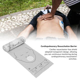 1 Roll Cardiopulmonary Barrier Disposable Face Shield for Emergency Use Cardiac Resuscitation Facial Cover