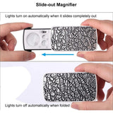 2 Pack 60X Loupe And LED Slide-Out Loupe, 1Pack 10X 20X 30X Illuminated Multi-Power Jewelers Accessories