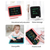 Rechargeable LCD Writing For Kids, 9 Inch Colorful Doodle Board, Erasable Tablet Drawing Pad