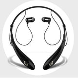 Neckband Bluetooth Headphones Magnetic Earbuds Earphones with Mic Black+Gold