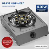 Household Stainless Steel Energy-Saving Gas Single Stove - Desktop for Kitchen Cooking