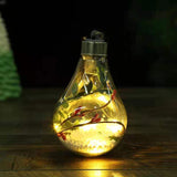 5pcs New Decorations Cross border Simulation Light Bulb Christmas Tree Decorative Pendant Plastic Ball