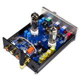 2X Buffer Hifi 6J5 Bluetooth 4.2 Tube Preamp Amplifier Stereo Preamplifier With Treble Bass Tone ustment(Sier)