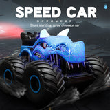 2023 New Dinosaur 6WD Sound And Light Jet Off-road Remote Control Stunt Car Children's Toy Birthday Gift