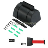 5m 10m Wall Mounted Bollard Barriers Plastic Retractable Belt With Magnet Fence Guardrail Warning Tape