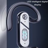 Bone Conduction Bluetooth 5.2 Wireless Headset Business Sports Earpiece with Mic Handsfree Earphones LED Display Earbuds