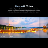 1 PCS Black 1.55X Wide Screen Anamorphic Blu-Ray Brushed Video Lens Universal