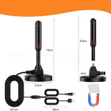 High Gain Digital Indoor And Outdoor Ground Wave Vehicle Mounted DTMB Dvb-t2 TV Antenna With Amplifier