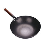 32cm Non-coating Iron Hand Forged Woks for Kitchen Non-stick Cookware General Skillet Frying Pan Pot Non Stick Pan