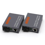 1pair HTB-GS-03 10/100/1000m 20KM SC Simplex mode Fiber Optic RJ45 Enternet Media Converter Netk fiber optic transceiver