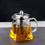 1pc Glass Tea Set Tea Set Transparent High-end Teapot 350ml-750ml