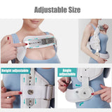 Adjustable Spinal Hyperextension Fixator A Scoliosis Hunchback Fixation Thoracolumbar Fracture Support White