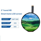 5 Inch IPS Round 1080X1080 High-Definition Screen MIPI Interface Display Smart Home LCD