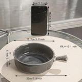 1pc, French Onion Soup Bowl With Handle, 300ml/10oz Ceramic Soup Bowl, Salad Bowl