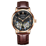 GUANQIN Luxury Fashion Brand Two Hand Wheel Automatic Mechanical Watch Men's Watch Sapphire Stainless Steel Relogio Masculino