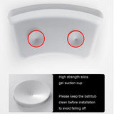 Home Comfort Headrest With Suction Cup Non-Slip Waterproof SPA Bathtub Pillow For Neck White Grey Black Bath Accessories