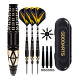 Steel Tip Darts Set Darts,Brass Barrels,Metal Tip Darts,,Extra-Flights,O-Rings NEW