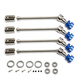 4 PCS Steel Extended Driveshaft CVD With Splined Wheel Hex For 1/10 Traxxas MAXX RC Car Replacement Accessories
