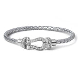 European And American New Classic Fashion Leather Cord Magnetic Bracelet