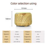 Air Humidifier Ultrasonic Aroma Essential Oil 300ML Diffuser Aromatherapy Mist Maker Color LED Lights Portable USB purifier atomizer for Office Home