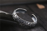 Embossed Personality Gluttonous Bracelet, Thai Silver Distressed