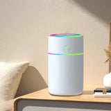 Small 230 ml Low Noise Personal Desktop Air Humidifier for Living Room Bedroom Office Indoor Birthday Gift
