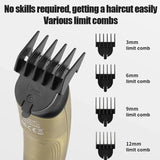 RESUXI 367 Household Men's Waterproof Multifunctional Electric Clipper Nose Hair Trimmer Set