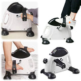 Mini Peddler Portable Foot Pedal Exercise hine Adjustable Under Desk Bike LED Display for Seniors