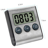 Digital Timer, Loud Alarm Stainless Steel Timer For Kitchen Cooking, Baking,Sports Games
