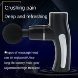 USB electric fascia fiess muscles relax sore mini smart mute holding a hammer blow gun vibration massage