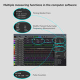 16 Channels Logic Analyzer USB 2.0 Interface 100MHz Sampg Rate Supports PC Software for Timing Judgment and Analysis