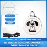 Pet Anti-Lost GPS Tracker Bluetooth-compatible Smart Wearable Waterproof Locator Real-time Tracking Dog Cat Collar Find Device