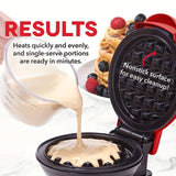 1pc Mini Waffle Maker Machine, Nonstick Waffle Iron For Kids Pancakes, Waffles, Paninis, Breakfast, Lunch, Snack, Household Cooking Machine