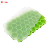 Home Refrigerator Ice Cube Tray 37 Ice Tray Cube Mold Storage Containers Molds Kitchen Silicone Flexible Honeycomb Tray Mold