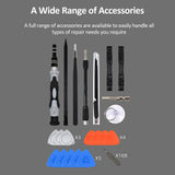 132-in-1 Micro Magnetic Mini Precision Screwdriver Set with Color-coded Identification Repair 108 Screwdrivers