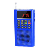 Mini FM Radio Portable Loudspeaker Recorder Outdoor MP3 Music Player Support TF Card USB AUX Play with LED Digital Display