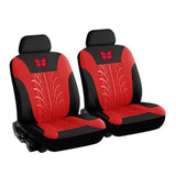 Butterfly 3D Print Universal Cover Set Front Rear Seat interior covers breath air mesh Car seat protection Accessories