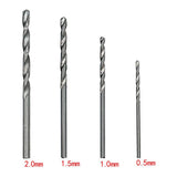 40Pcs Titanium Twist Set,Cobalt Metric Bits 0.5mm - 2.0mm for Metal,Stainless Steel Sets Small Drill Bit