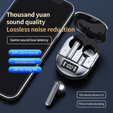 K40 Bluetooth Earphones Digital Display Headset Noise Cancelling Earbuds With Microphone High Fidelity Stereo Sound Headphones
