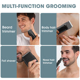 RESUXI 377 4-in-1 Men's Multi Functional Clipper Nose Hair Electric Shaver and Beard Trimmer Grooming Tools Set