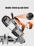 Multi-Function Portable Handheld Metal Band Saw 45° Profile Small Sawing hine Cutting Tool 220V 1100W