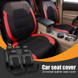 4Pcs/9Pcs Cover Universal PU Leather Car Cushion Front And Rear Full Protection Seat Pad For Cars Truc