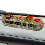 Number Plate Christmas Accessories Parking Card Glow In The Dark Automobile Temporary Car