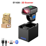 Bluetooth Barcode Scanner 2D Wireless Warehouse Portable Mini Wearable Ring 1D Bar Code Reader Support Android iOS Windows